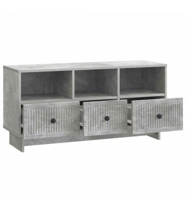 vidaXL TV Cabinet Concrete Grey 102 x 34.5 x 50 cm Engineered Wood
