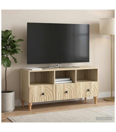 vidaXL TV Cabinet Sonoma Oak 102 x 34.5 x 50 cm Engineered Wood — V0672121040