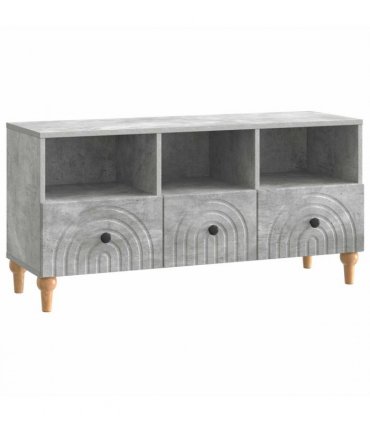vidaXL TV Cabinet Concrete Grey 102 x 34.5 x 50 cm Engineered Wood — V0672121041