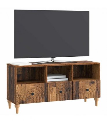 vidaXL TV Cabinet Old Wood 102 x 34.5 x 50 cm Engineered Wood — V0672121042
