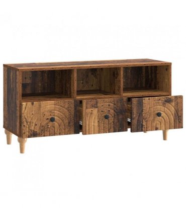 vidaXL TV Cabinet Old Wood 102 x 34.5 x 50 cm Engineered Wood — V0672121042