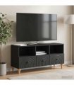 vidaXL TV Cabinet Black 102 x 34.5 x 50 cm Engineered Wood