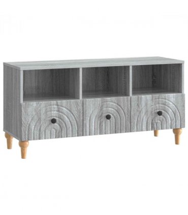 vidaXL TV Cabinet Grey Sonoma 102 x 34.5 x 50 cm Engineered Wood — V0672121045