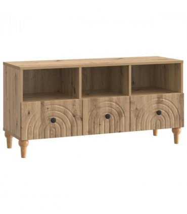 vidaXL TV Cabinet Artisan Oak 102 x 34.5 x 50 cm Engineered Wood — V0672121046