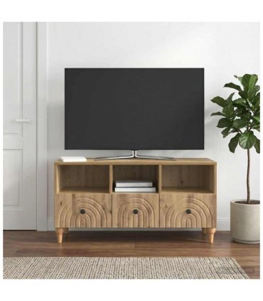 vidaXL TV Cabinet Artisan Oak 102 x 34.5 x 50 cm Engineered Wood — V0672121046