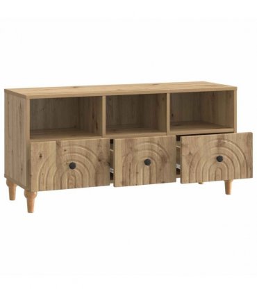 vidaXL TV Cabinet Artisan Oak 102 x 34.5 x 50 cm Engineered Wood — V0672121046