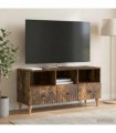 vidaXL TV Cabinet Smoked Oak 102 x 34.5 x 50 cm Engineered Wood — V0672121047