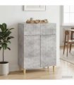 vidaXL Sideboard Concrete Grey 66 x 34.5 x 90 cm Engineered Wood