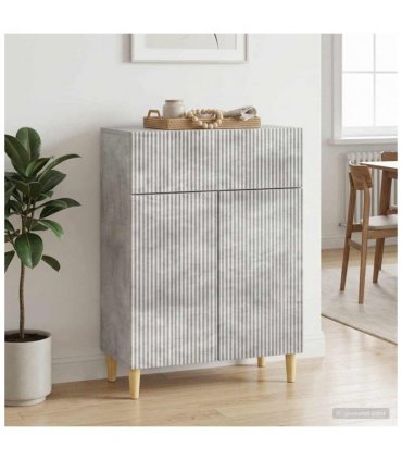 vidaXL Sideboard Concrete Grey 66 x 34.5 x 90 cm Engineered Wood