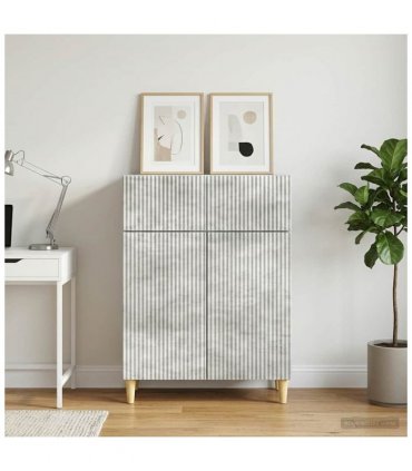 vidaXL Sideboard Concrete Grey 66 x 34.5 x 90 cm Engineered Wood