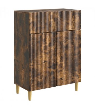 vidaXL Sideboard Smoked Oak 66 x 34.5 x 90 cm Engineered Wood