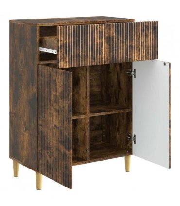 vidaXL Sideboard Smoked Oak 66 x 34.5 x 90 cm Engineered Wood