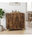 vidaXL Sideboard Smoked Oak 89 x 34.5 x 80 cm Engineered Wood — V0672121057