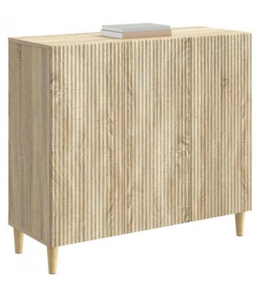vidaXL Sideboard Sonoma Oak 89 x 34.5 x 80 cm Engineered Wood — V0672121061