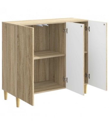 vidaXL Sideboard Sonoma Oak 89 x 34.5 x 80 cm Engineered Wood — V0672121061