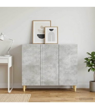 vidaXL Sideboard Concrete Grey 89 x 34.5 x 80 cm Engineered Wood — V0672121062