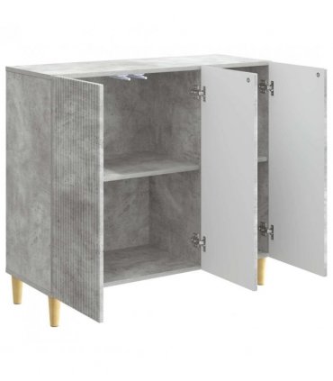 vidaXL Sideboard Concrete Grey 89 x 34.5 x 80 cm Engineered Wood — V0672121062