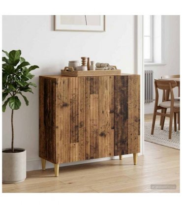 vidaXL Sideboard Old Wood 89 x 34.5 x 80 cm Engineered Wood — V0672121063