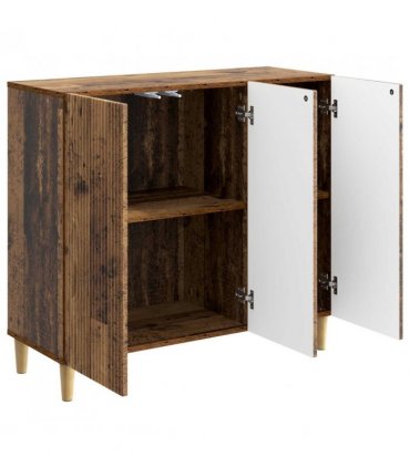 vidaXL Sideboard Old Wood 89 x 34.5 x 80 cm Engineered Wood — V0672121063