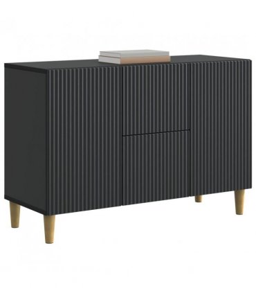 vidaXL Sideboard with Drawer Black 89 x 34.5 x 60 cm Engineered Wood