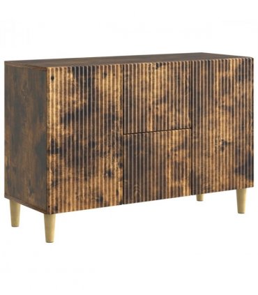 vidaXL Sideboard Smoked Oak 89 x 34.5 x 60 cm Engineered Wood
