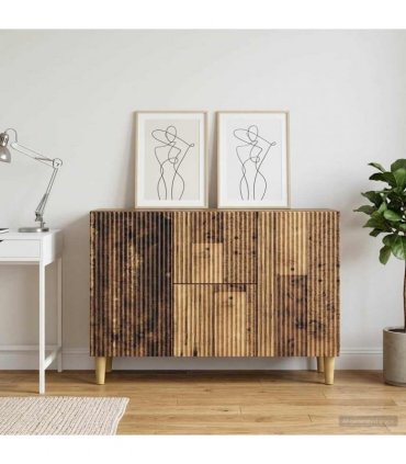 vidaXL Sideboard Old Wood 89 x 34.5 x 60 cm Engineered Wood
