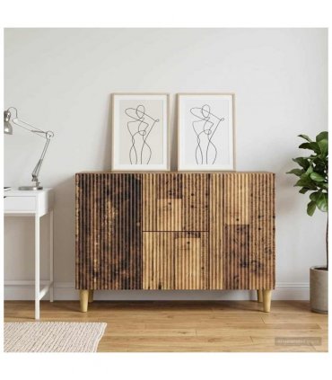vidaXL Sideboard Old Wood 89 x 34.5 x 60 cm Engineered Wood