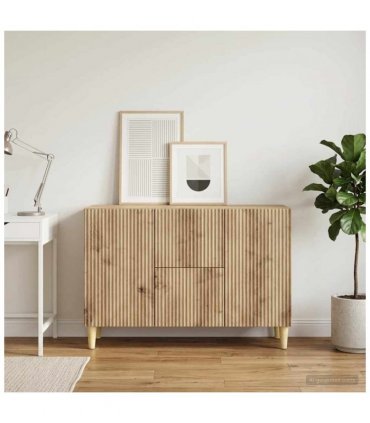 vidaXL Sideboard Artisan Oak 89 x 34.5 x 60 cm Engineered Wood