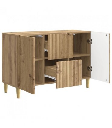 vidaXL Sideboard Artisan Oak 89 x 34.5 x 60 cm Engineered Wood