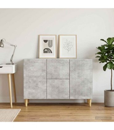 vidaXL Sideboard Concrete Grey 89 x 34.5 x 60 cm Engineered Wood
