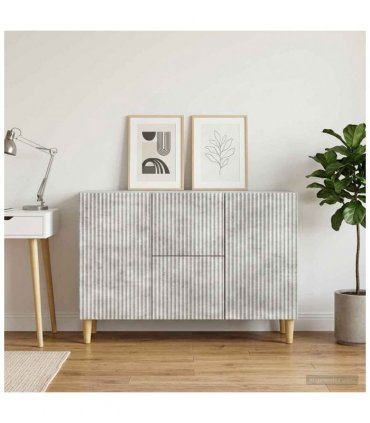 vidaXL Sideboard Concrete Grey 89 x 34.5 x 60 cm Engineered Wood