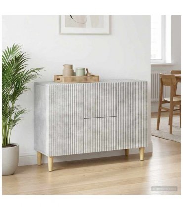 vidaXL Sideboard Concrete Grey 89 x 34.5 x 60 cm Engineered Wood
