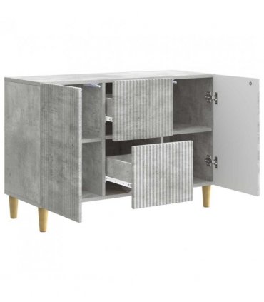 vidaXL Sideboard Concrete Grey 89 x 34.5 x 60 cm Engineered Wood