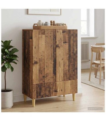 vidaXL Sideboard Old Wood 66 x 34.5 x 95 cm Engineered Wood