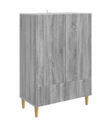 vidaXL Sideboard Grey Sonoma 66 x 34.5 x 95 cm Engineered Wood