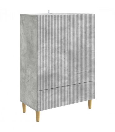 vidaXL Sideboard Concrete Grey 66 x 34.5 x 95 cm Engineered Wood