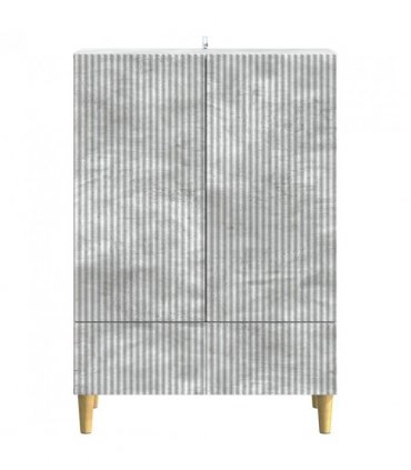 vidaXL Sideboard Concrete Grey 66 x 34.5 x 95 cm Engineered Wood