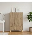 vidaXL Sideboard Artisan Oak 66 x 34.5 x 95 cm Engineered Wood