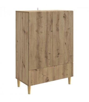 vidaXL Sideboard Artisan Oak 66 x 34.5 x 95 cm Engineered Wood