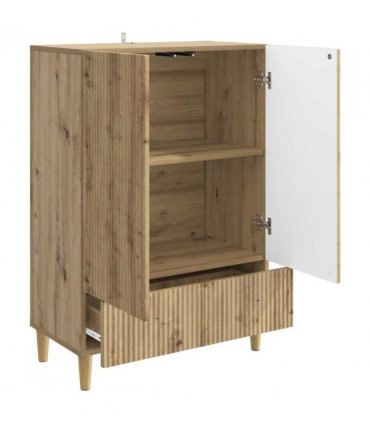 vidaXL Sideboard Artisan Oak 66 x 34.5 x 95 cm Engineered Wood
