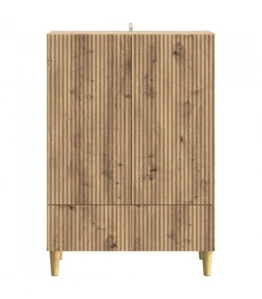 vidaXL Sideboard Artisan Oak 66 x 34.5 x 95 cm Engineered Wood