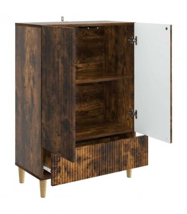 vidaXL Sideboard Smoked Oak 66 x 34.5 x 95 cm Engineered Wood