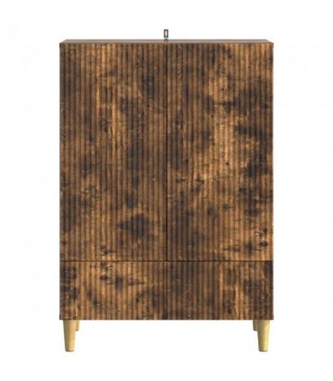 vidaXL Sideboard Smoked Oak 66 x 34.5 x 95 cm Engineered Wood