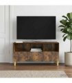 vidaXL TV Cabinet Smoked Oak 102 x 34.5 x 50 cm Engineered Wood — V0672121080