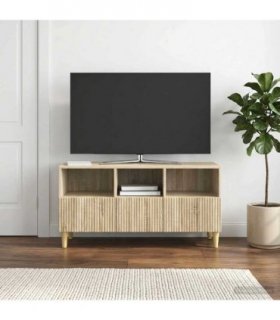 vidaXL TV Cabinet Sonoma Oak 102 x 34.5 x 50 cm Engineered Wood — V0672121081
