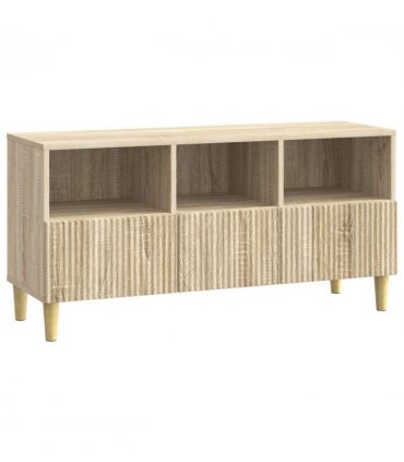 vidaXL TV Cabinet Sonoma Oak 102 x 34.5 x 50 cm Engineered Wood — V0672121081