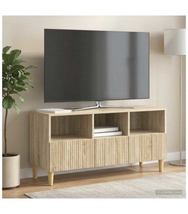 vidaXL TV Cabinet Sonoma Oak 102 x 34.5 x 50 cm Engineered Wood — V0672121081
