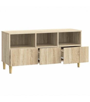 vidaXL TV Cabinet Sonoma Oak 102 x 34.5 x 50 cm Engineered Wood — V0672121081