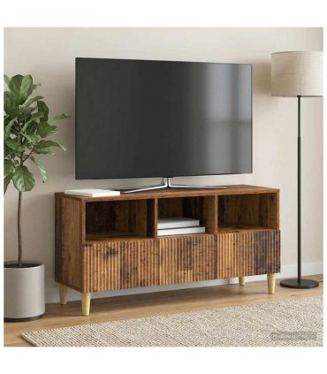 vidaXL TV Cabinet Old Wood 102 x 34.5 x 50 cm Engineered Wood — V0672121082