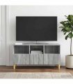 vidaXL TV Cabinet Grey Sonoma 102 x 34.5 x 50 cm Engineered Wood — V0672121083